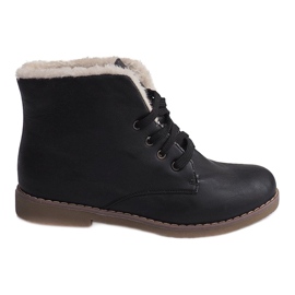 Varme støvler Jodhpur Fur 05-3 Sort