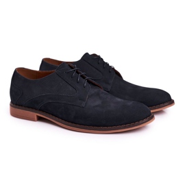 Bednarek Polish Shoes Mænds læder loafers Nubuck Bednarek marineblå