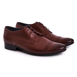 Bednarek Polish Shoes Mænds læder hjemmesko Bednarek mørk brun