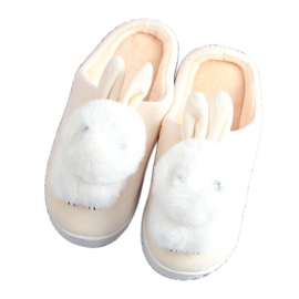 Kvinder tøfler kaniner beige MA01 Beige ecru