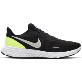 Nike Revolution 5 løbesko sort og grøn til mænd BQ3204 010 hvid