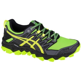 Asics Gel-FujiTrabuco 7 M 1011A197-300 sort grå grøn gul