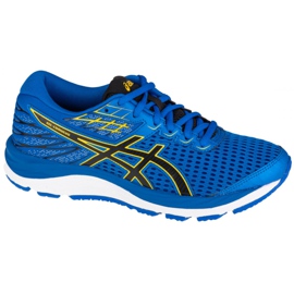Asics Gel-Cumulus 21 Gs W 1014A069-401 sort blå gul