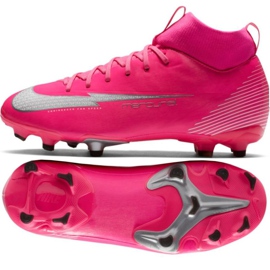 Nike Mercurial Superfly 7 Academy Mg Jr DB5609 611 fodboldsko flerfarvet lyserød