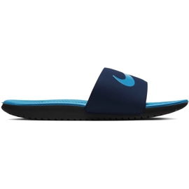 Nike Kawa Slide marineblå blå-blå 819352402 børneskinner marine blå