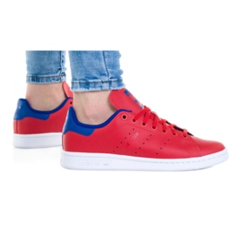 Adidas Stan Smith Jr FV3611 sko hvid rød