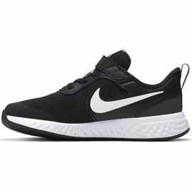 Nike Revolution 5 Jr BQ5672-003 sko hvid sort