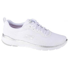 Skechers Flex Appeal 3.0 W 13070-WSL hvid sølv