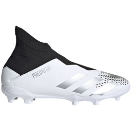 Adidas Predator 20.3 Ll Fg Jr FW9212 fodboldstøvler hvid hvid