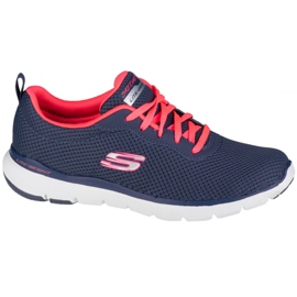 Skechers Flex Appeal 3.0 W 13070-SLTP sko rød marine blå