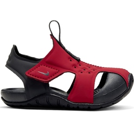 Nike Sunray Protect 2 børnesandaler rød 943827 603 sort