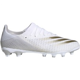 Adidas X Ghosted.3 Mg M FW3543 fodboldstøvler hvidt guld gylden