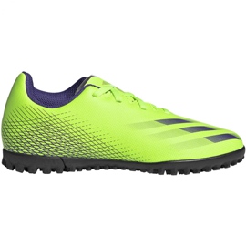Adidas X Ghosted.4 Tf Jr EG8229 fodboldstøvler grøn grøn