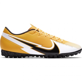Nike Mercurial Vapor 13 Academy Tf M AT7996 801 fodboldsko sort, orange, gul gule