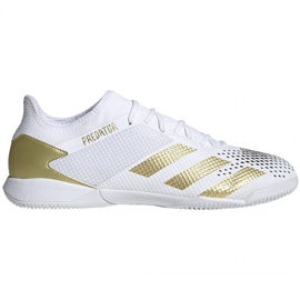 Adidas Predator 20.3 L In M FW9192 fodboldstøvler hvid gylden