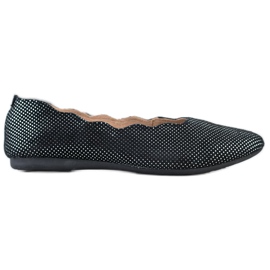 Filippo Elegante Læder Ballerinas sort