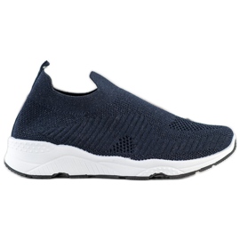 Goodin Slip-on sneakers marine blå
