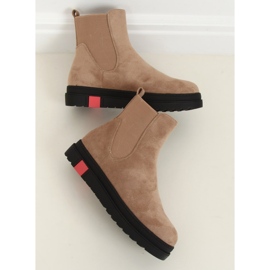 Chelsea-støvler med høj sål i beige NS139P Beige Ii-genre
