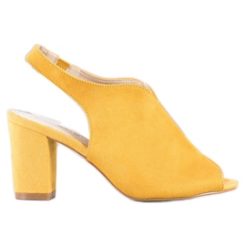 Goodin Byggede sandaler gul