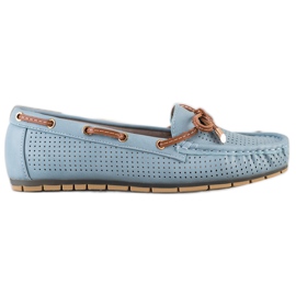 Kylie Komfortable loafers brun blå