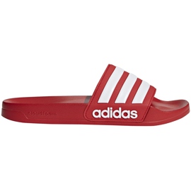Adidas Adilette Shower rød AQ1705 herretøfler hvid