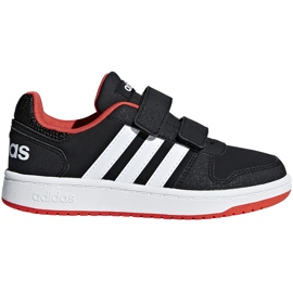 Adidas Hoops 2.0 Cmf C børnesko sort-rød-hvid B75960