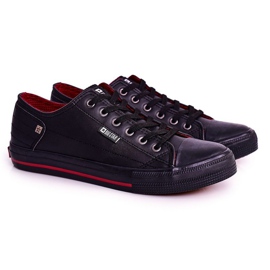 Mænds læder -sneakers Big Star DD174259 Sort