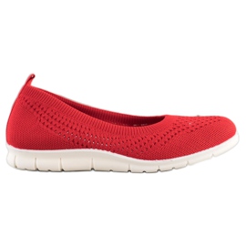 Goodin Openwork Slipons rød