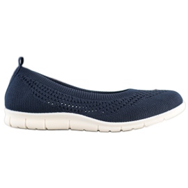 Goodin Openwork Slipons marine blå