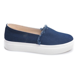 Slip On Jeans 80138 Marineblå marine blå