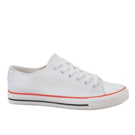 Klassiske mænds hvide sneakers X-215