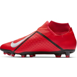 Nike Phantom Vsn Academy Df FG / MG AO3258 600 fodboldsko rød rød