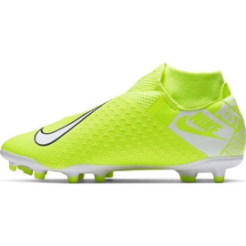 Nike Phantom Vsn Academy Df FG / MG AO3258 717 fodboldsko lyserød gul