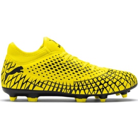 Fodboldstøvler Puma Future 4.4 Fg Ag gul-sort 105613 03