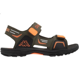 Kappa Pure K Footwear Børnesandaler grøn-orange 260594K 3144