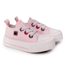 Børns klassiske lave sneakers Big Star HH374197 Pink lyserød