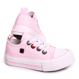 Børns klassiske lave sneakers Big Star HH374093 Pink lyserød