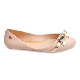 Meliski Ballerinaer Med Sløjfe PT72 Beige hvid