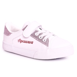 Apawwa Børnesneakers med hvid Brocade Camila