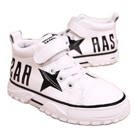 Apawwa Børns høje sneakers med velcrohvid Sparky