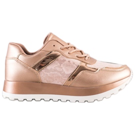 Bestelle Stilfulde sneakers beige