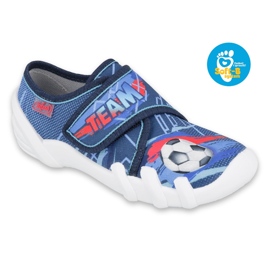 Befado Børns hjemmesko med fodboldansøgning 273x318 blå