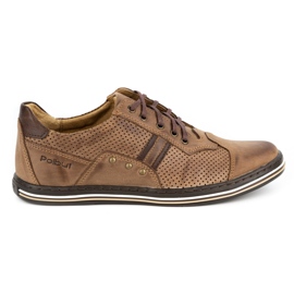 Polbut Casual herresko 1801P brun