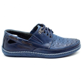 Polbut Herresko, åbent loafers J69 / 3L marineblå marine blå