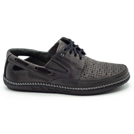 Polbut Herresko åbent loafers J69 / 3L grå
