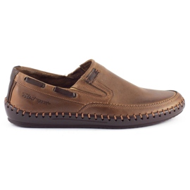Polbut Brune mænds mocassin sko J68