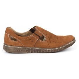 KOMODO Herre slip -on sko 864 rød flerfarvet