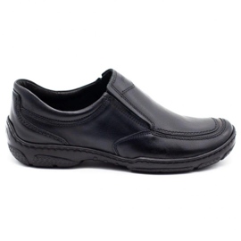 Joker Mænds læder loafers 213 sort