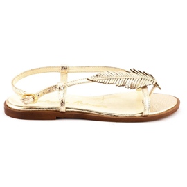 Damesandaler 621 guld gylden