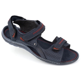 Olivier 323 Marineblå sandaler til mænd marine blå